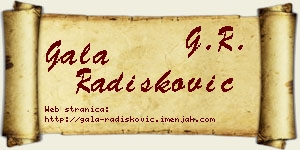 Gala Radišković vizit kartica